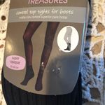 secret treasures  Control Top Tights For Boots Size 1/S Black Fall Fashion Photo 1