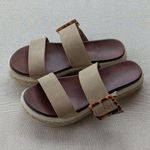 MIA Women's Beige Brown Platform Espadrille Sandals US 7 Photo 0