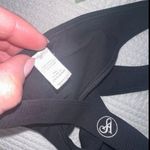 Allure The Brand Black Halter Sports Bra Photo 3