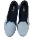 Skechers Sketchers Air Cooled Goga Mat On The Go Slip On Women’s Size 9.5 Blue & White Photo 1