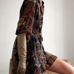ZARA  Paisley Printed Belted Willow Dress Photo 3