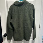 PINK - Victoria's Secret GREEN VICTORIAS SECRET PINK SHERPA PULLOVER Photo 4