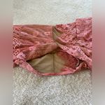 For Love & Lemons Revolve lace pink illusion dress size Small Photo 8