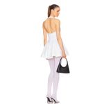 Helsa Faille Halter Mini Dress – White Photo 1