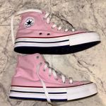 Converse  Pink High-Top Juniors Size 5 Photo 2
