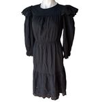 Universal Threads NWT, Universal Thread Ruffle Long Sleeve Ruffle Dress Dark Gray, Sz XS Photo 3
