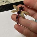 Lot Of 3 Pretty Fly / Dragonfly Insect Rhinestone Brooch Pins Photo 4