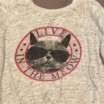 Forever 21 Novelty Cat Cropped Sweatshirt Photo 0