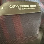 Loft ‎ Outlet Navy Red Curvy Size 8 Skinny Plaid Ankle Casual Pants NWT Photo 6