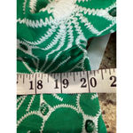 Marc New York  Green White Floral Tie Front Crop Top S Photo 3