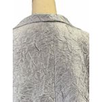 Eileen Fisher  Women Lilac 100% Silk Textured Crinkled Jacket Top Sz L Lagenlook Photo 3