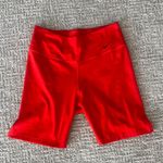 Nike chile red mid rise biker shorts M Photo 2