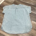 Faherty  DREAM COTTON GAUZE DESMOND TOP WOMENS INDIGO BLUE MEDIUM Photo 8