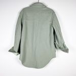 Wilfred Aritzia The Ganna Wool Collared Button Shirt Jacket Shacket Dry Basil S Photo 3