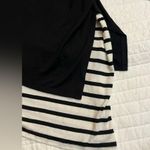 Jade by Jane BLACK & WHITE DOUBLE LAYER HOODIE TOP Size L Photo 5