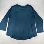 Joh Adi Classic Crew Neck Teal Blue Long Sleeve Top Pullover Tunic Womens Size L Size L Photo 6