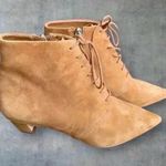 Nine West  Shoes Women's 5.5 Beige Camel Tan Leather Yendira Ankle Bootie Photo 2