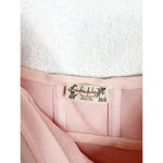 Free People  Got Glam Mesh Slip Midi Dress Large Pink Mesh Satin Tie Straps Photo 5