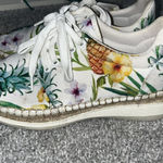 Free People Jackson White Tropical Print Espadrille Pineapple Sneakers Photo 3
