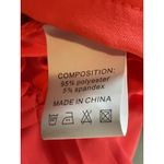 Muy Muy Womens Orange Ruched Drawstring Side Bodycon Dress / Small Photo 6