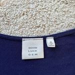 Good Luck Gem Blue/purple Short Sleeve Shirt  Photo 2