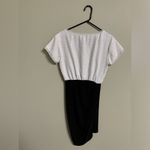 BCBGeneration Bcbg Generation Black White Sequin Dress Ruched Size Small Short Sleeves Photo 2