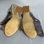 McKoiné Wide Fit Silver Glitter Strappy Block Heel Sandals Size 6 Photo 5