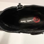 NWT Anna Lenci Black Leather Ankle Bootie Buckle Zipper Sleek Old Money Luxury Size 6 Photo 6