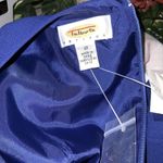 Talbots Elegant Sapphire Blue Midi Beaded Short Sleeves Event Dress 12 NWT Photo 13