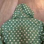 Boden Green Polka Dot Hooded Coat Size 4 Photo 8