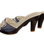 VanVan Women's Denim Blue & Silver High heeled Sandals Size 7 SKU 1876 Photo 2