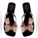 Jeffrey Campbell  NWOT Sugary flip flop in Blush Shiny Black Shiny Photo 1