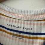 American Eagle Adorable Pastel Striped Bodysuit Short Sleeve Photo 2