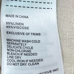 Ellen Tracy  LINEN BLEND HI/LO TOP W/TASSEL ZIPPER TANK S OATMEAL‎ COLOR PREOWNED Photo 5