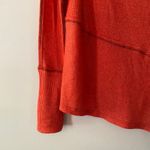 We The Free  Orange Pink Mockneck Oversized Top Bohemian Women's size Medium Photo 3