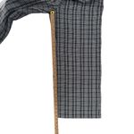 Chelsea28  V-Neck Sleeveless Navy Dark Blue Gray Checkered Jumpsuit Tie Size 12P Photo 6