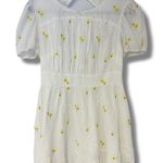 For Love & Lemons Womens Medium Swedish Dot Embroidered Sunflower Dress Photo 0