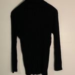Ashley Stewart  Black Ribbed Turtleneck Sweater Photo 4