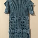 Murmur Crochet Dress in Steel Blue Size L Photo 1