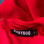 Babyboo  Megan Mini Dress Red Bow Large Photo 4