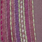 Lovestitch Allie Lurex Dusty Rose Multi Embroidered Stripe Tie Top Blouse Small Photo 3