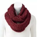 Sonoma NEW  Goods 4 Life Women's Chunky Knit Infinity Loop Scarf Berry Marled Photo 0