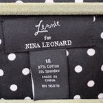 Nina Leonard LENNY FOR , black with white polka dots jacket blazer Size 14 Photo 2