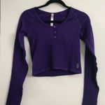 Free People Movement  Bailout Long Sleeve Layer in Dark Amethyst size XS NWT Photo 0
