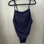 ANDIE NWT Swim Long Torso Navy Blue Paloma One Piece High Neck Size XL Tall Photo 1
