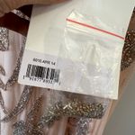 Mac Duggal  6015 V neck Sequin Embellished Gown Apricot Pink size 14 Photo 5
