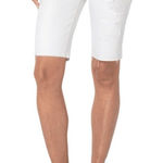 NWT Liverpool The Cruiser Bermuda Short Size 6 / 28 White Raw Hem LM9271Q31 Photo 0