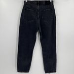 Abercrombie & Fitch  The Dad High Rise Curve Love Black Wash Denim Jeans Size 10S Photo 5