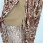 No Boundaries  Brown Ikat Print Jumpsuit Medium Sleeveless Casual Boho Chic Photo 5