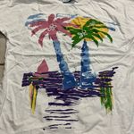 Village Fair Vintage SZ Large Women Shirt Palm Trees Photo 1
